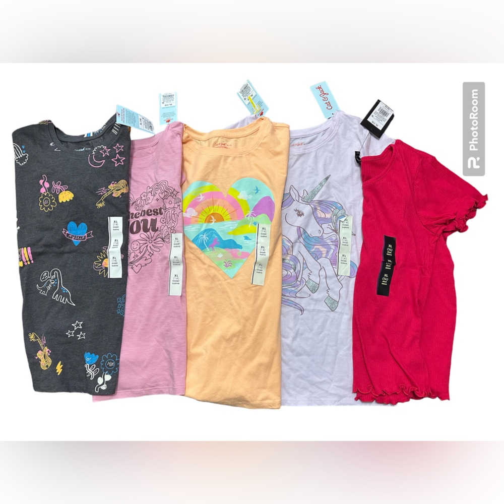 Cat & Jack bundle of t-shirts size 14 XL NWT
